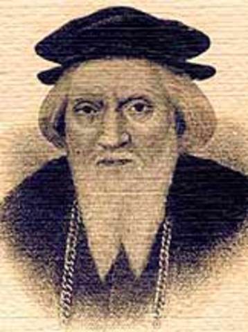 John Cabot's journey across the Atlantic ocean.