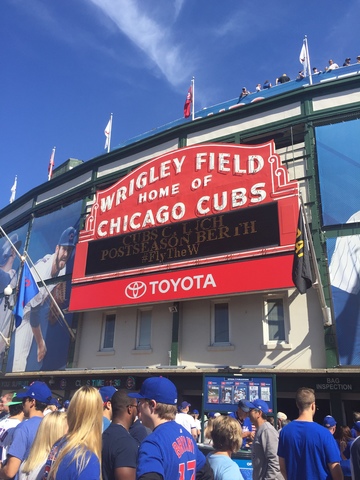 Cubs Game during Family Weekend