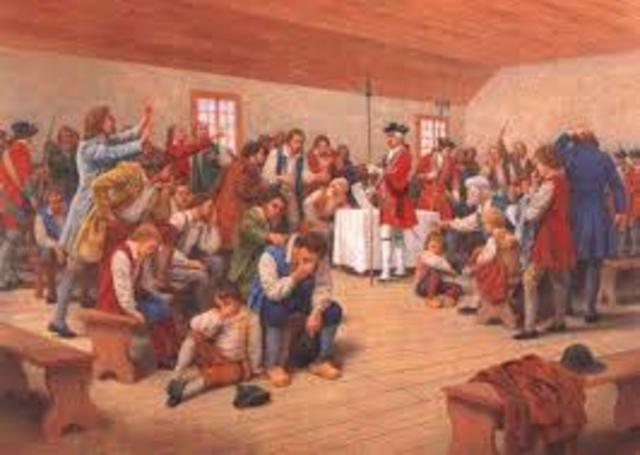 La deportation des Acadiens