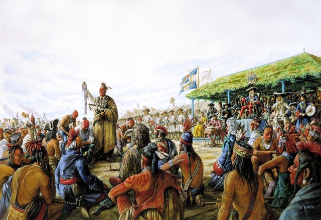 Donne le commerce entre les Hurons et les Algonquins