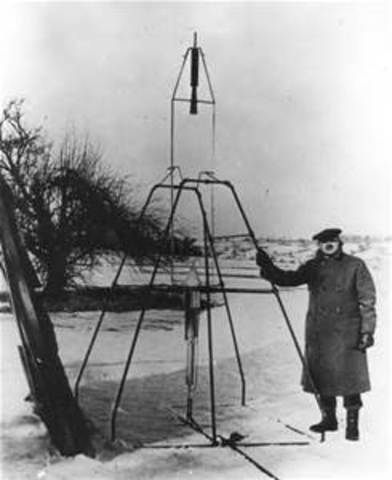 The world’s first liquid-fueled rocket invention