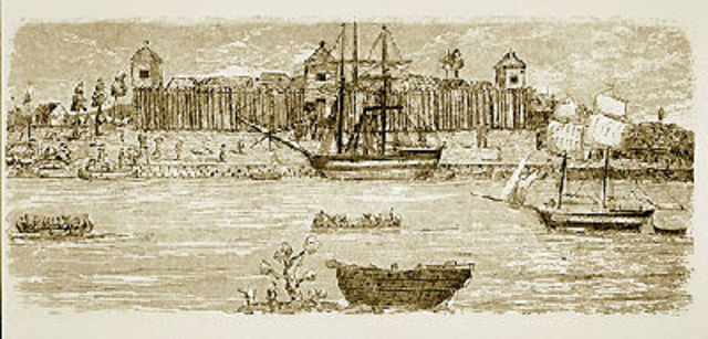 Afin d’étendre la traite des fourrures vers l’ouest des Pays-d’en-Haut, Zacharie Robutel de La Noue reconstruit le fort Kaministiquia (Thunder Bay) en 1717.