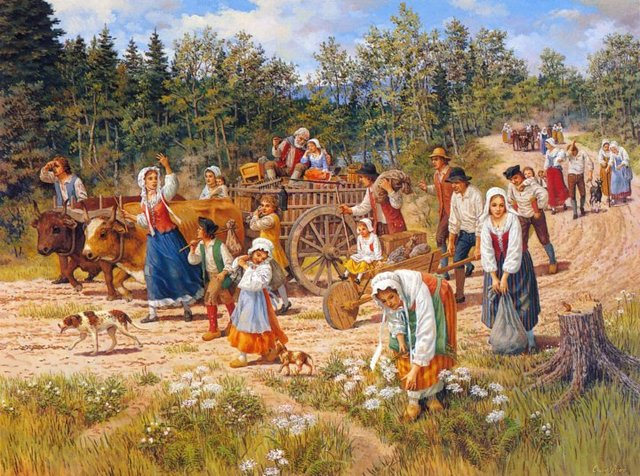 Seulment 165 familles Acadiens restait en Acadie en 1763