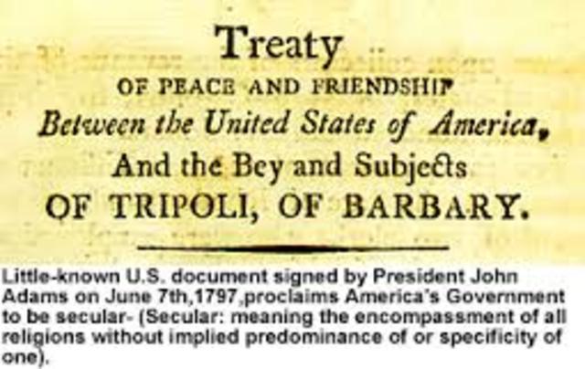 Treaty of Tripoli - George Washington