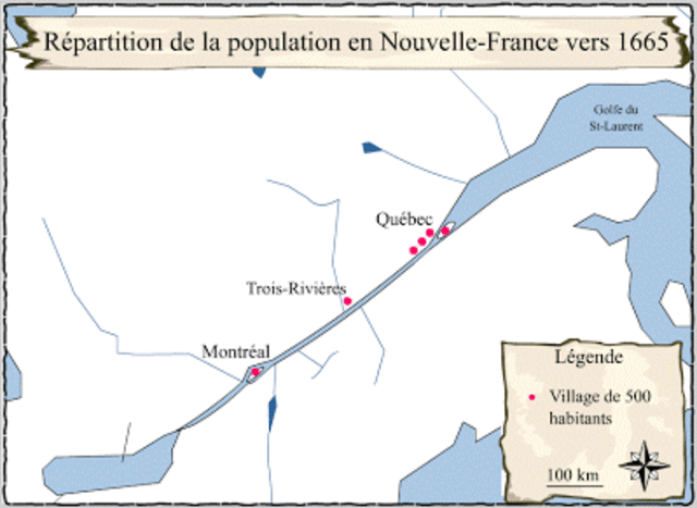 En juin 1759, les Britanniques monte le fleuve Saint-Laurent et arrête à l’île d’Orléans en aval du Québec.