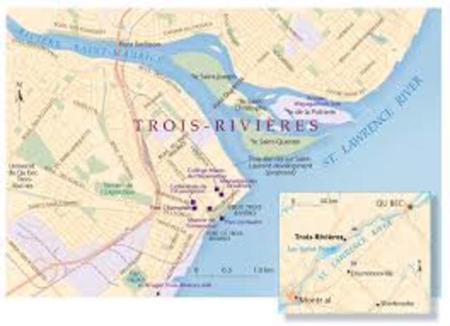 Installation d'un comptoir de traite à Trois-Rivières