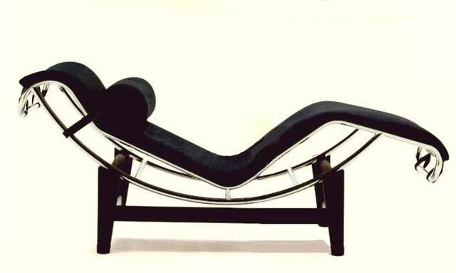 chaise longue reglaje continue, le corbusier