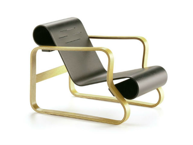 Silla por el sanatorio de Paimio, A. Aalto per Artek