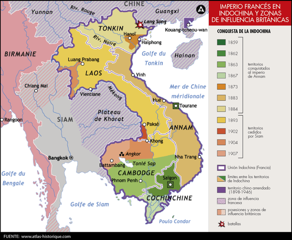 Creación de la Unión indochina.