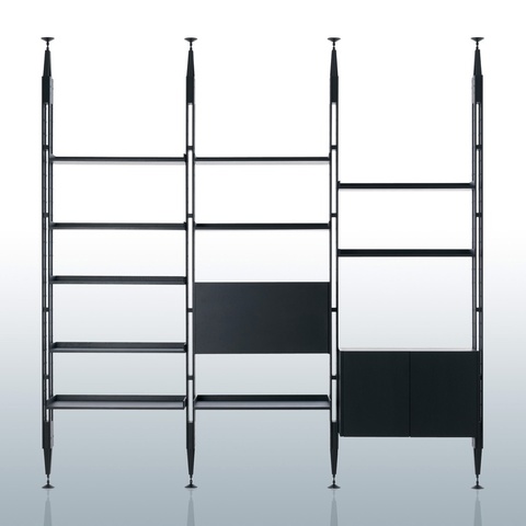 Franco Albini, libreria de madera, producida por Poggi