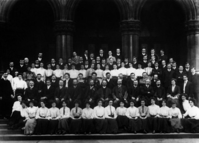 The first mixed classes for men and women