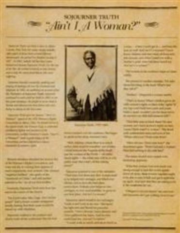 Sojourner Truth's "Ain't I a Woman?" speech