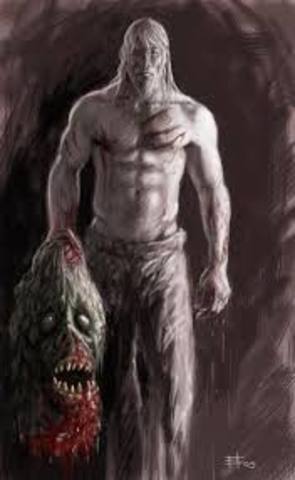 Beowulf returns from Grendel's mothers lair