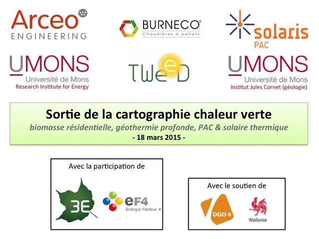 Sortie de la cartographie chaleur verte | Namur - 18 mars 2015