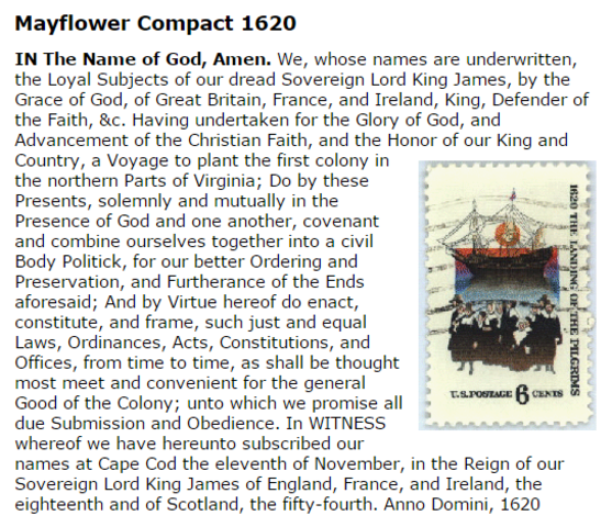 Mayflower/ Plymouth Rock