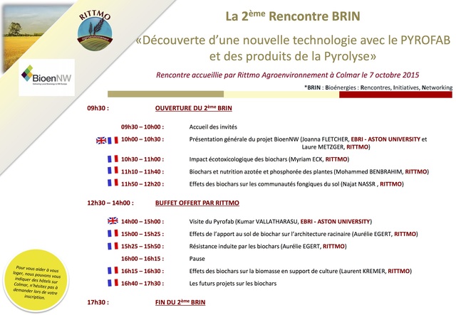 Découverte d'une nouvelle technologie avec le PYROFAB et des produits de la Pyrolyse | Colmar - 07 octobre 2015