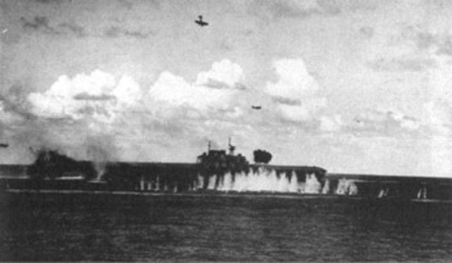 Battle of Santa Cruz, off Guadalcanal.