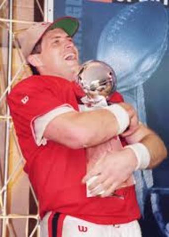 Named MVP at Super Bowl