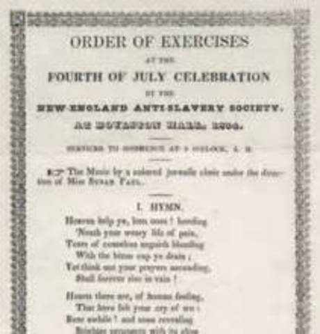 American Anti-Slavery founded in Boston