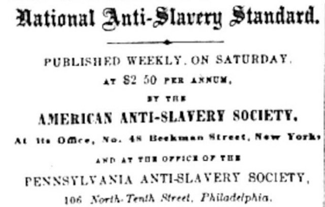American Anti-slavery founded in Boston