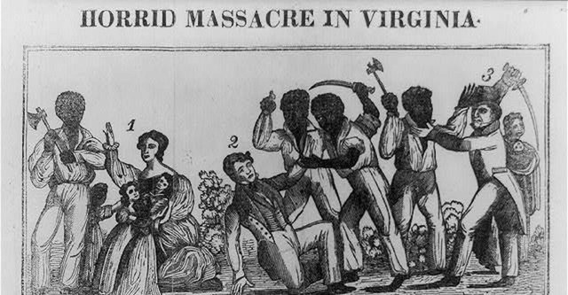 Nat Turner leads a slave revolt in Virginia