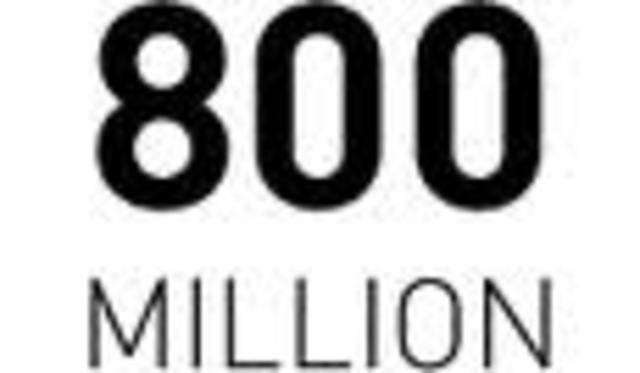 Over 800 Million Monthly Visitors