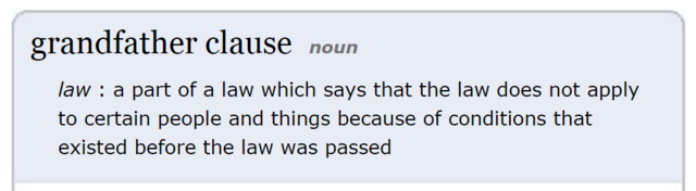 supreme court declares grandfathe clause unconstitutional