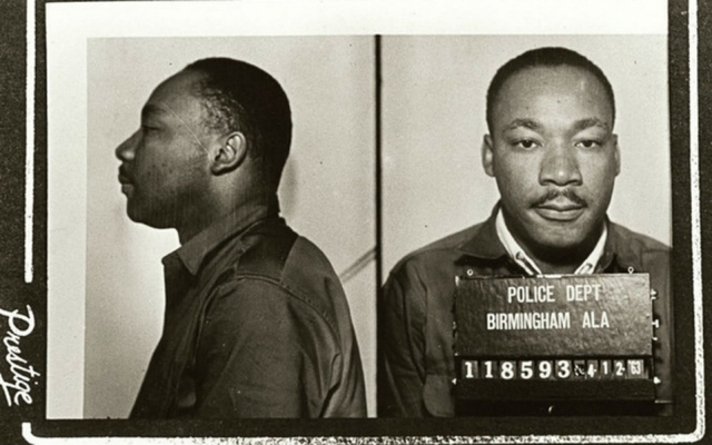 martin luther king is arrested