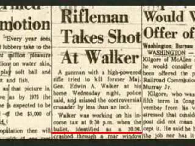 Oswalds first assassination attempt