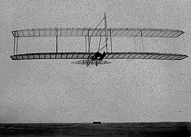 The Wrights improved glider in 1902