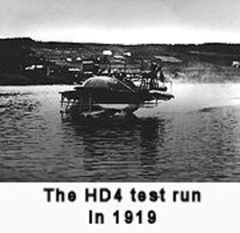 HD-4 sets a world marine speed record