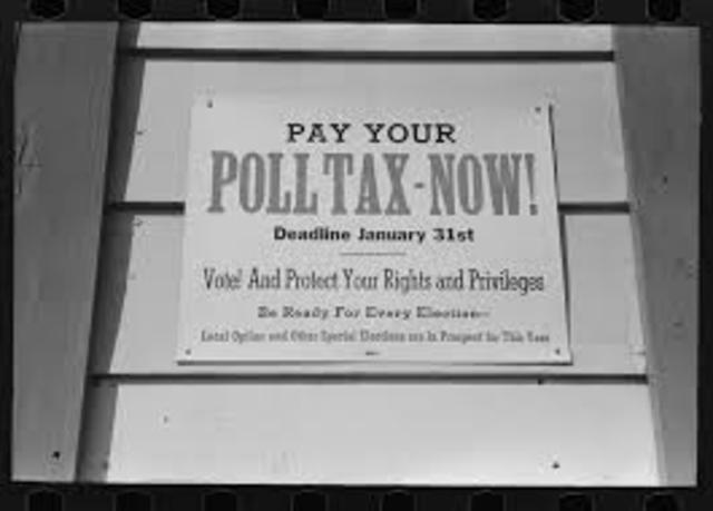 Supreme court rules that poll taxes are constitutional