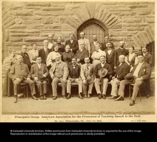 Promotes teaching of speech to the deaf