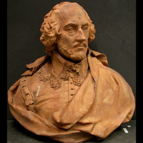 “Portrait bust of Shakespeare” by Louis-François Roubiliac