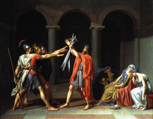 “Oath of the Horatii” by Jacques Louis David