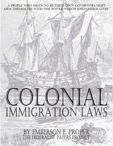 Start of Colonial Immigration