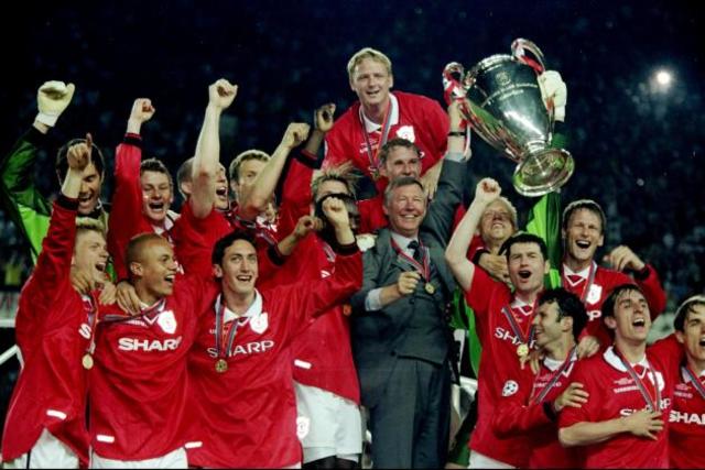 United history: 1990-1999. A dramatic European Cup final win sealed 1999's historic Treble.