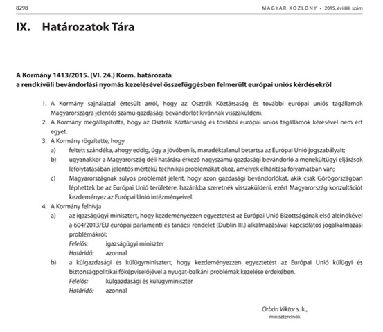 Nem mondtuk fel a Dublin III.-at, csak nem értünk egyet vele