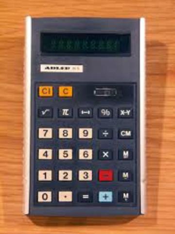 Handheld calculators were made
