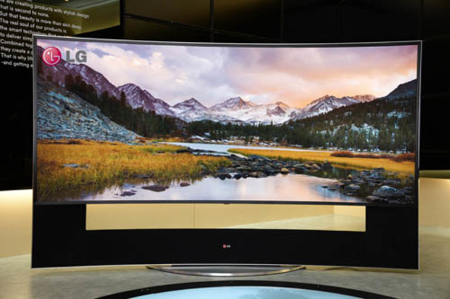 LG released a curved TV
