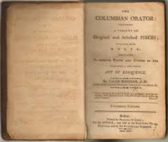 Douglass discovered the book The Columbian Orator which gave him the concept of freedom and human rights.