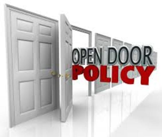 Adoption of the open door policy