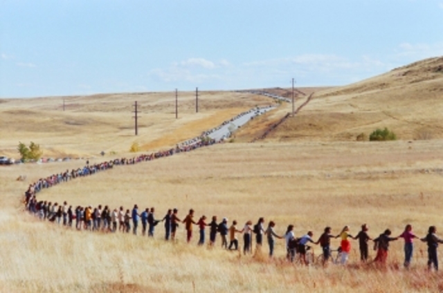 17,000 protesters joined hands to encircle Rocky Flats