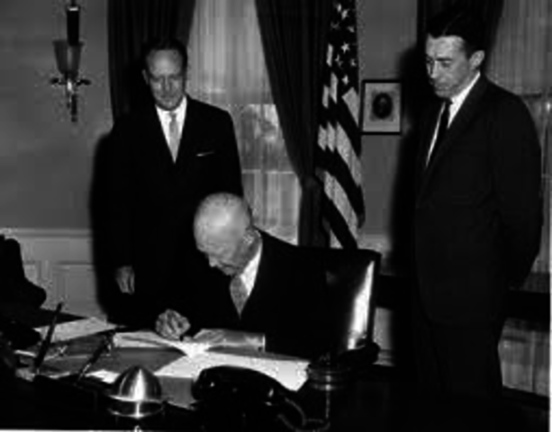Eisenhower signed into law