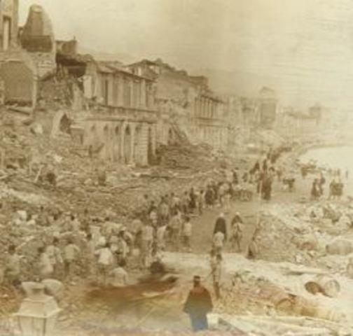 Messina Earthquake in Sicily