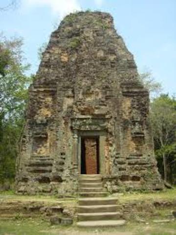 Isanapura becomes the capital of the Cambodian kingdom of Chenla