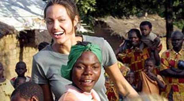 Her first humanitarian visit