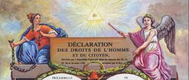 Declaration of the men and citizens rights.