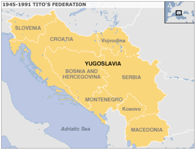 A Yugoslavia, se le  entregó Bosnia-Herzegovina