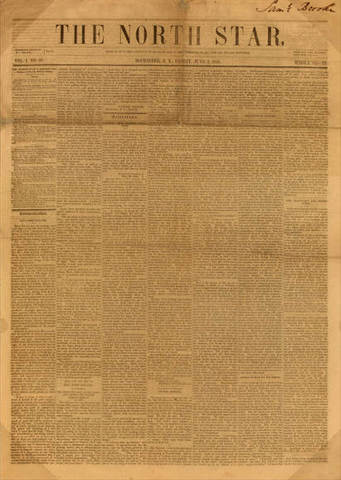 Frederick Douglass published the North Star